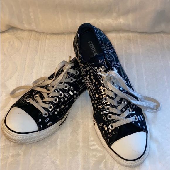 Converse Other - Converse black and Silver Mens Shoes size 9